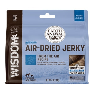 Earth Animal Dog Wisdom Air-Dried Jerky From The Air 4 oz.