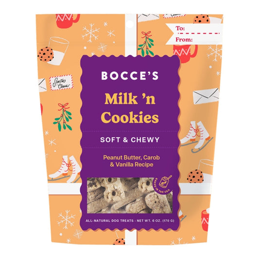 Bocce's Bakery Dog Soft & Chewy Milk N Cookies 6oz.