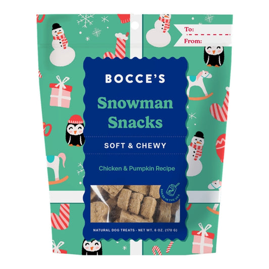 Bocce's Bakery Dog Soft & Chewy Snowman Snacks 6oz.
