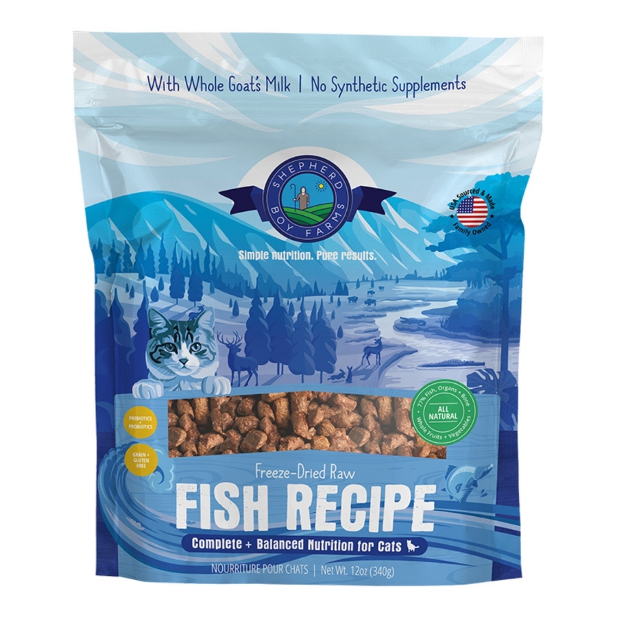Shepherd Boy Farms Cat Freeze-Dried Fish 12oz.