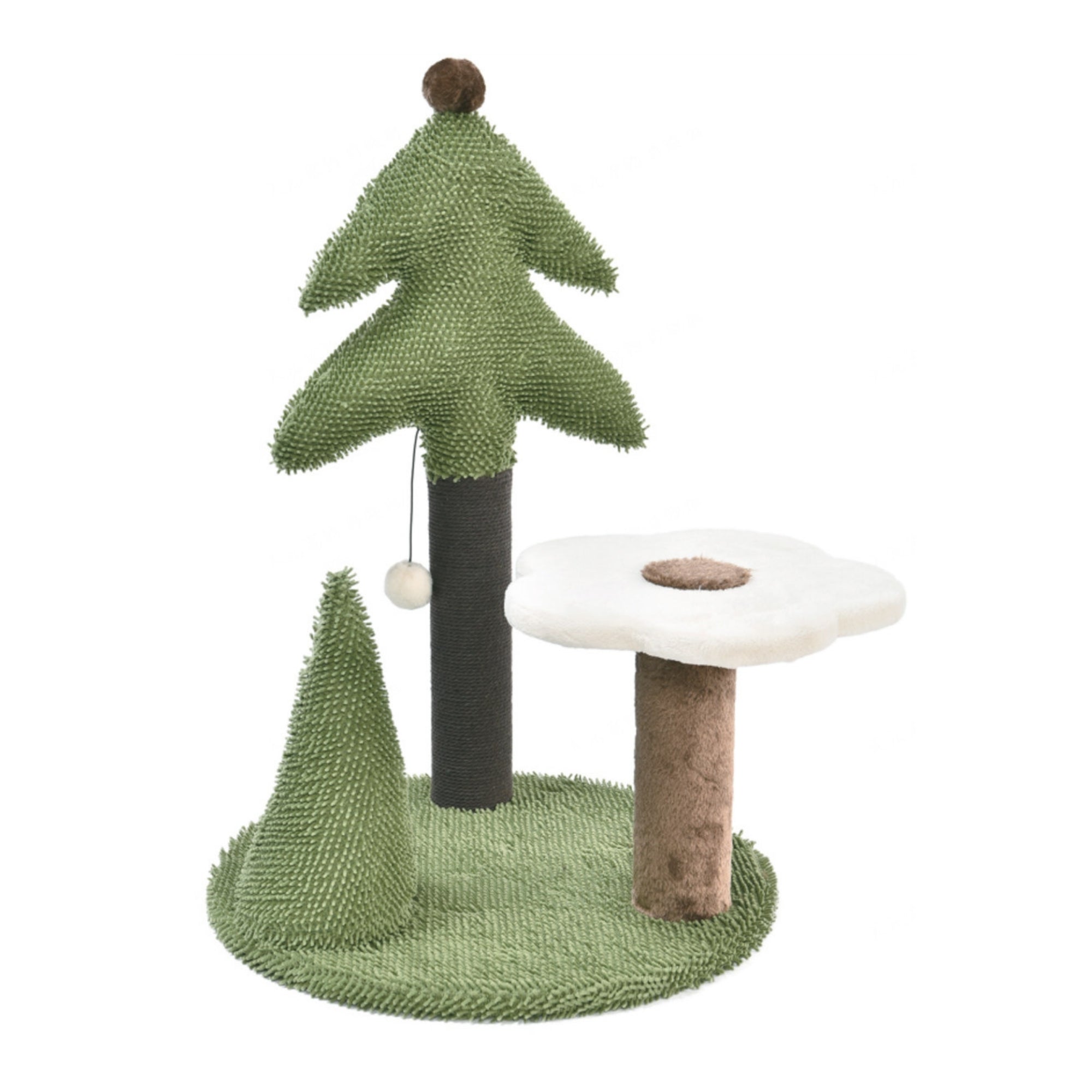 Max & Marlow Forest Pine and Flower Scratching Post 1ea/26 in.