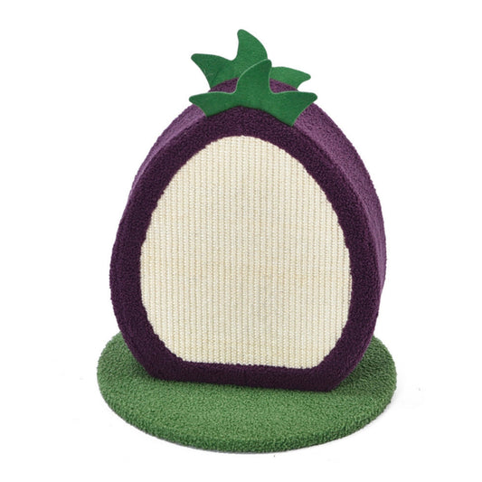 Max & Marlow Apple Novelty Cat Scratcher Plum, 1ea