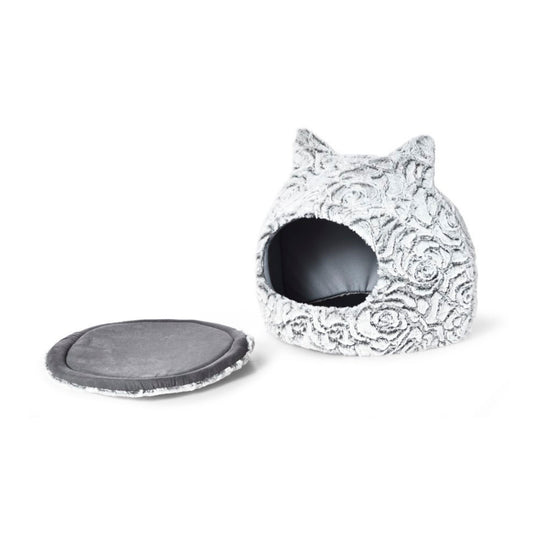 Max & Marlow Cat Dome w/ Ears Gray, 1ea