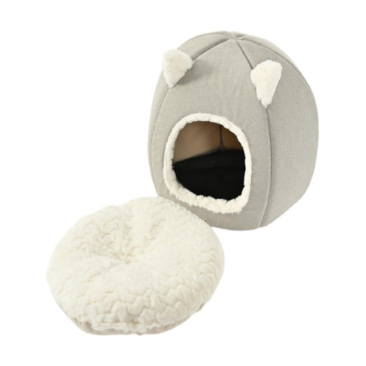 Max & Marlow Cat Dome w/ Ears White, 1ea