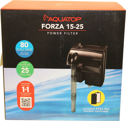 Aquatop FORZA 1525 Power Filter Black, 1ea/80 GPH