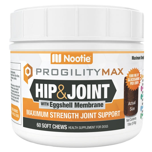 Nootie Dog Progility Max With Egg Shell Membrane Hip Joint Xlarge Chew - 60 Count