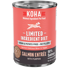 Koha Dog Limited Ingredient Grain Free 90% Salmon 13oz. (Case of 12)