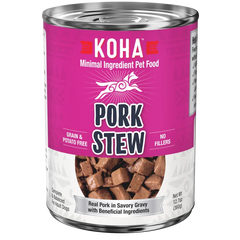Koha Dog Grain Free Stew Pork 12.7oz. (Case of 12)