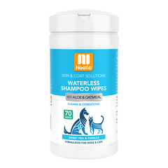 Nootie Waterless Grooming Wipes Sweet Pea and Vanilla 70 Count