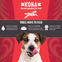 Koha Dog Grain Free Raw Freeze Dried Bites Beef 14oz.