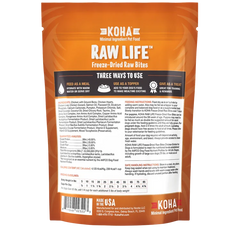 Koha Dog Grain Free Raw Freeze Dried Bites Chicken 14oz.