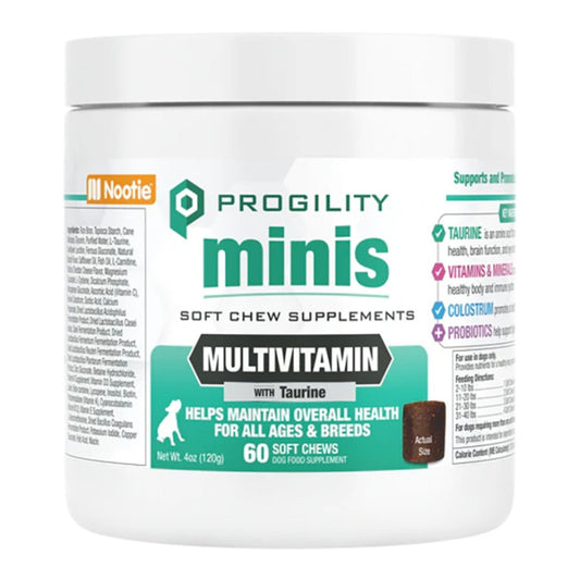 Nootie Dog Progility Multivitamin With Taurine Mini Soft Chews - 60 Count