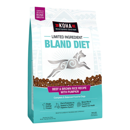 Koha Dog Limited Ingredient Bland Diet Beef Brown Rice 20Lbs