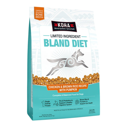 Koha Dog Limited Ingredient Bland Diet Chicken Brown Rice 20Lbs