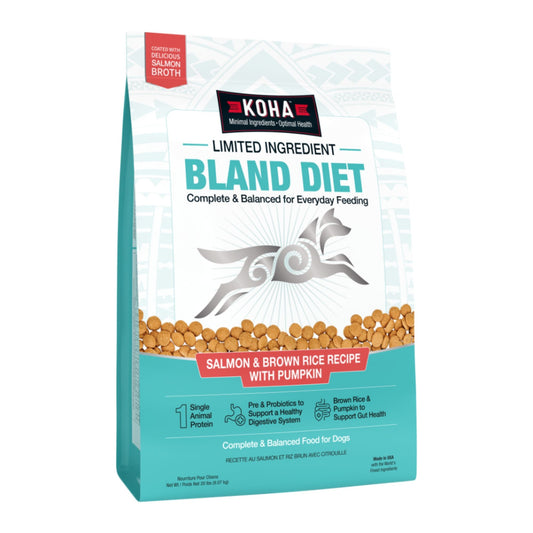 Koha Dog Limited Ingredient Bland Diet Salmon & Brown Rice 20Lbs
