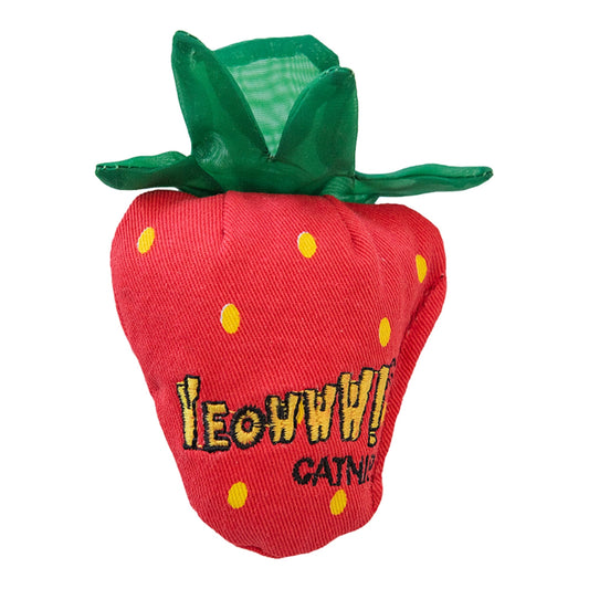 Yeowww! Cat Strawberry Red Catnip Toy