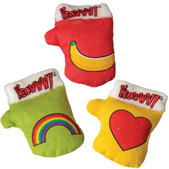 YEOWWW! Kitten Mittens Catnip Cat Toys 3pk