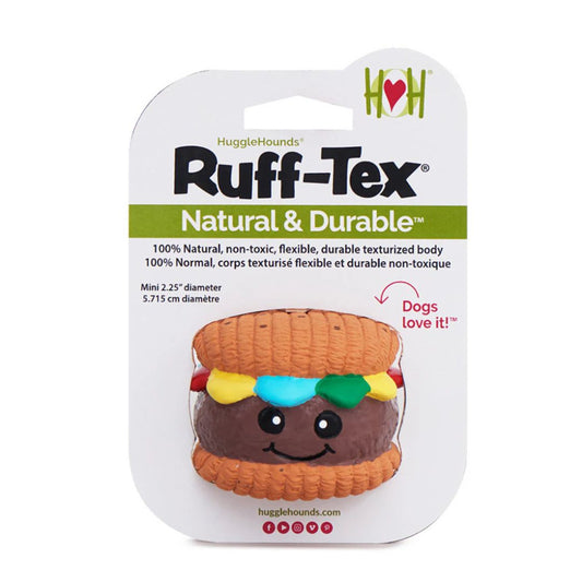 Hugglehounds Dog Ruff - Tex Big Buns Foodies Ball 2.5 Inches Small