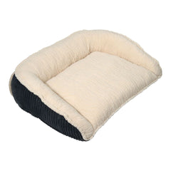 Hugglehounds Dog Scout Perfect Bolster Bed Steel Large - 42" X 8.5" X 30"