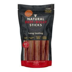 Canine Natural Beef & Bully Sticks Dog 2.3oz. 5" 4Ct