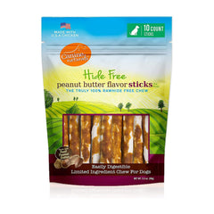 Canine Natural Hide Free 5Inch Peanut Butter Stick 10Pk Default Title