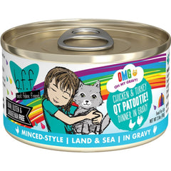 BFF Cat Omg Gravy Qt Patootie Chicken & Turkey 2.8oz. - (Case of 12)