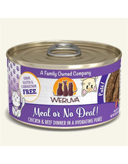 Weruva Cat Pate Meal or No Deal! Chicken and Beef Dinner 3oz. (Case Of 8)