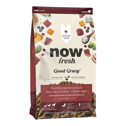Now Fresh Dog Good Gravy Senior Beef Recipe With Ancient Grains 3.5Lbs