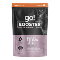 Go! Cat Booster Brain Health Tuna + Salmon Pate 2.5oz. (Case of 24)