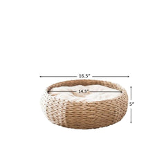PetPals Buttercup Cozy Nest HandWoven Pet Bed
Beige & Cream 16 in