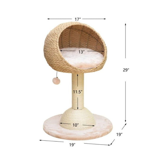 PetPals Lookout Cat Perch
Beige & Cream 29 in