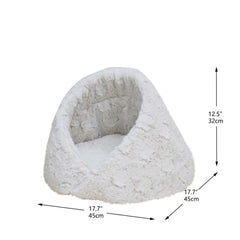PetPals Rose Cradle Pet Bed
Ivory 17.7 in
