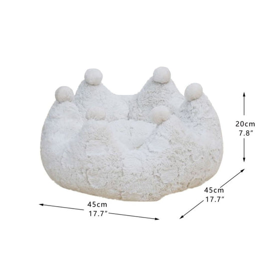 PetPals Rose Crown Pet Bed
Ivory 17.7 in
