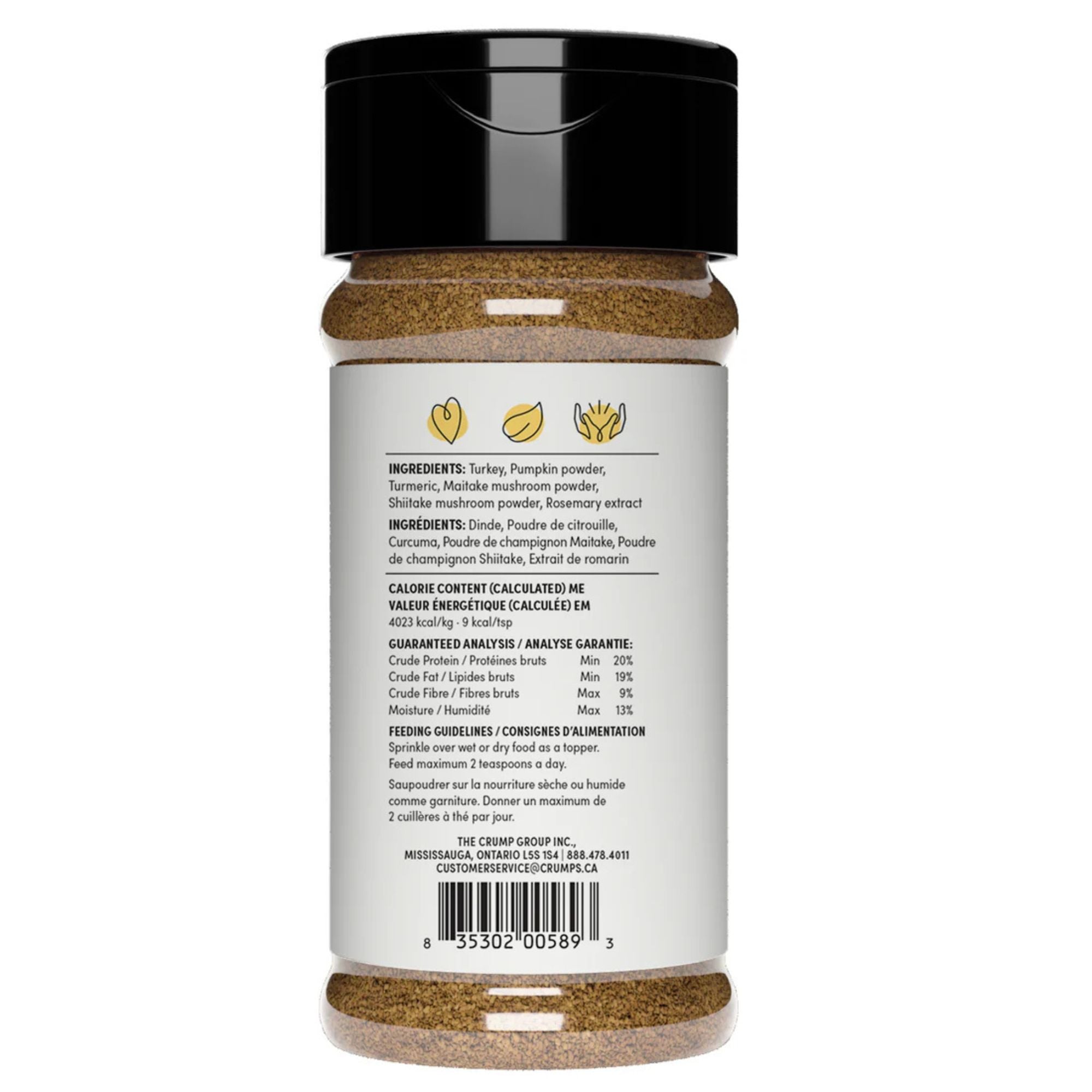 Crumps Dog 3.8oz. Turkey Superfood Golds Sprinkles