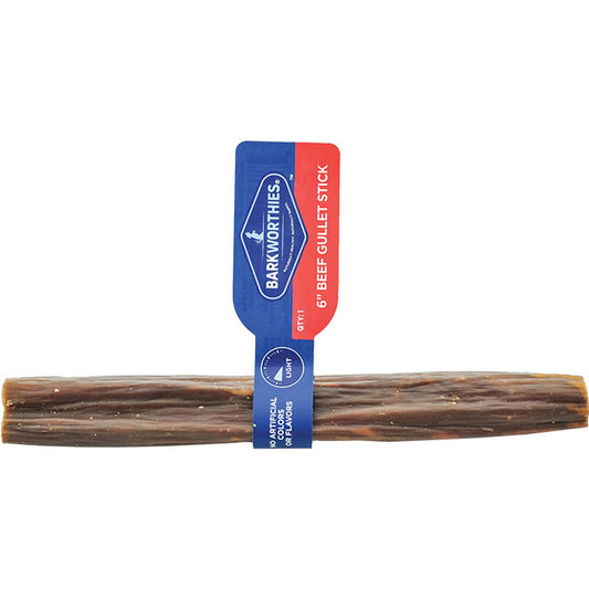 Barkworthies Gullet Stick Dog Treat 1ea/6 in, 12 ct