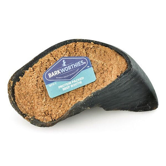 Barkworthies Protein Packed Beef Bootie Dog Treat Beef Bully, 20ea/One Size