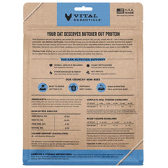 Vital Essentials Cat Freeze-Dried Raw Grain Free Beef & Chicken Entree Mini Nibs 8oz.