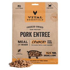 Vital Essentials Cat Freeze Dried Mini Nibs Pork 8oz.