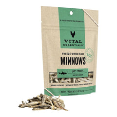 Vital Essentials Cat Freeze-Dried Grain Free Minnows Treats 0.5oz.