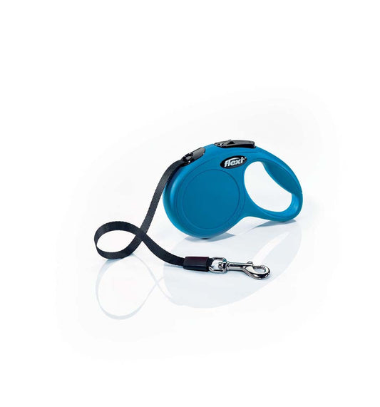 Flexi Classic Retractable Tape Dog Lead Blue X-Small 26lbs 10ft