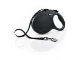 Flexi Classic Retractable Tape Dog Leash Black 16 ft Large