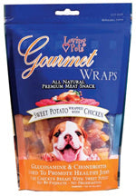Loving Pets Gourmet Wraps Sweet Potato Wrapped with Chicken Dog Treat 8 oz