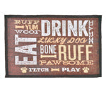 Loving Pets Fashion Mat Dog Day Expressions Brown; White; Tan