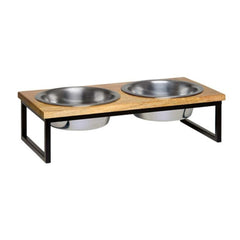 Loving Pets Black Label Raised Wooden Top Diner 1ea/1 qt Default Title