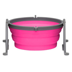 Loving Pets Bella Roma Travel Dog Bowl Pink Medium