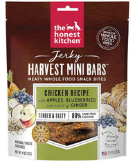 Honest Kitchen Dog Chicken Jerky Harvest Bars Mini 4oz.