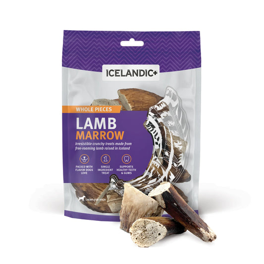 Icelandic Lamb Marrow Whole Pieces Dog Treat 4.5-oz. Bag