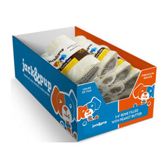Jack & Pup Dog 3-4" Filled Bone Peanut Butter 18Ct Display Box