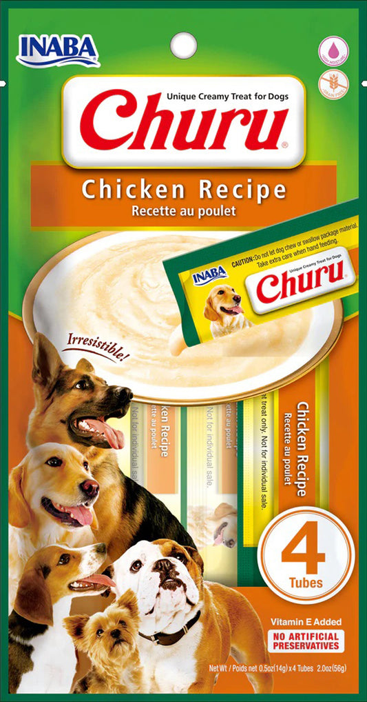 Inaba Dog Churu Tubes Chicken 2oz. (6 Count)