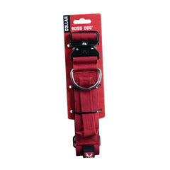 Boss Dog Tactical Adjustable Dog Collar Red, 1ea/XL, 2028 in